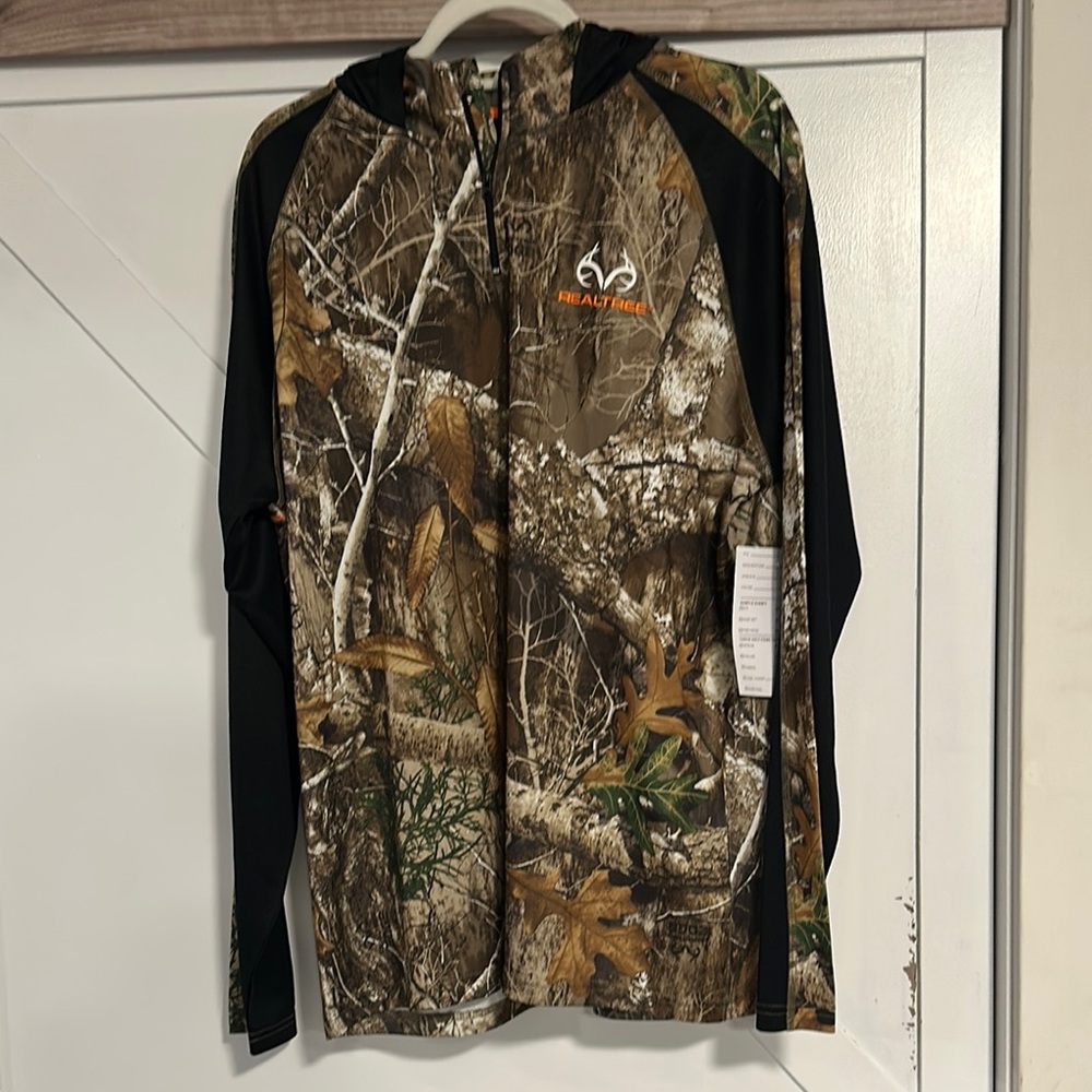 Realtree Camo Quarter-Zip Performance Hoodie